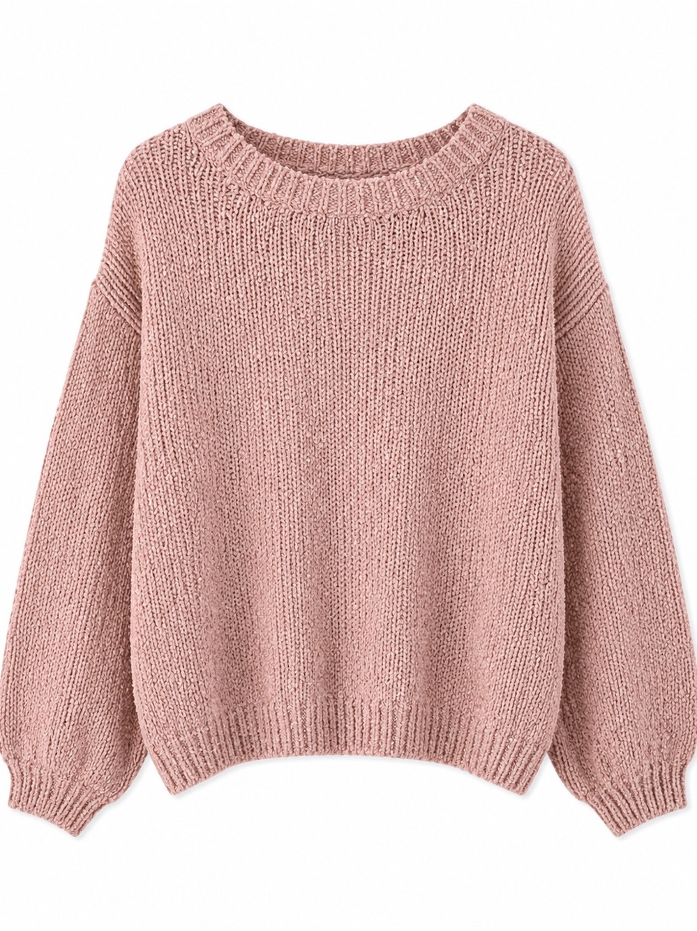 Listicle Women's Crewneck Sweater - Blush Pink